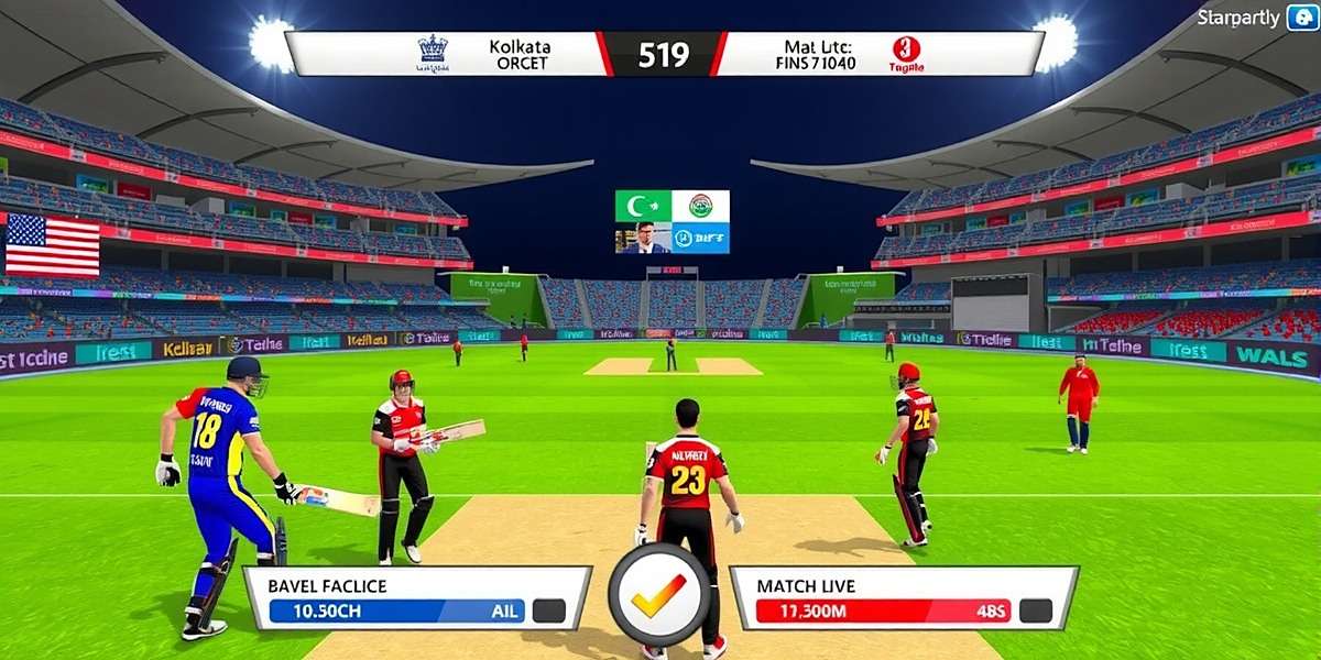 Kolkata Kings Gameplay Action Kolkata Kings game screenshot showing cricket match with Indian stadium and players in colorful jerseys